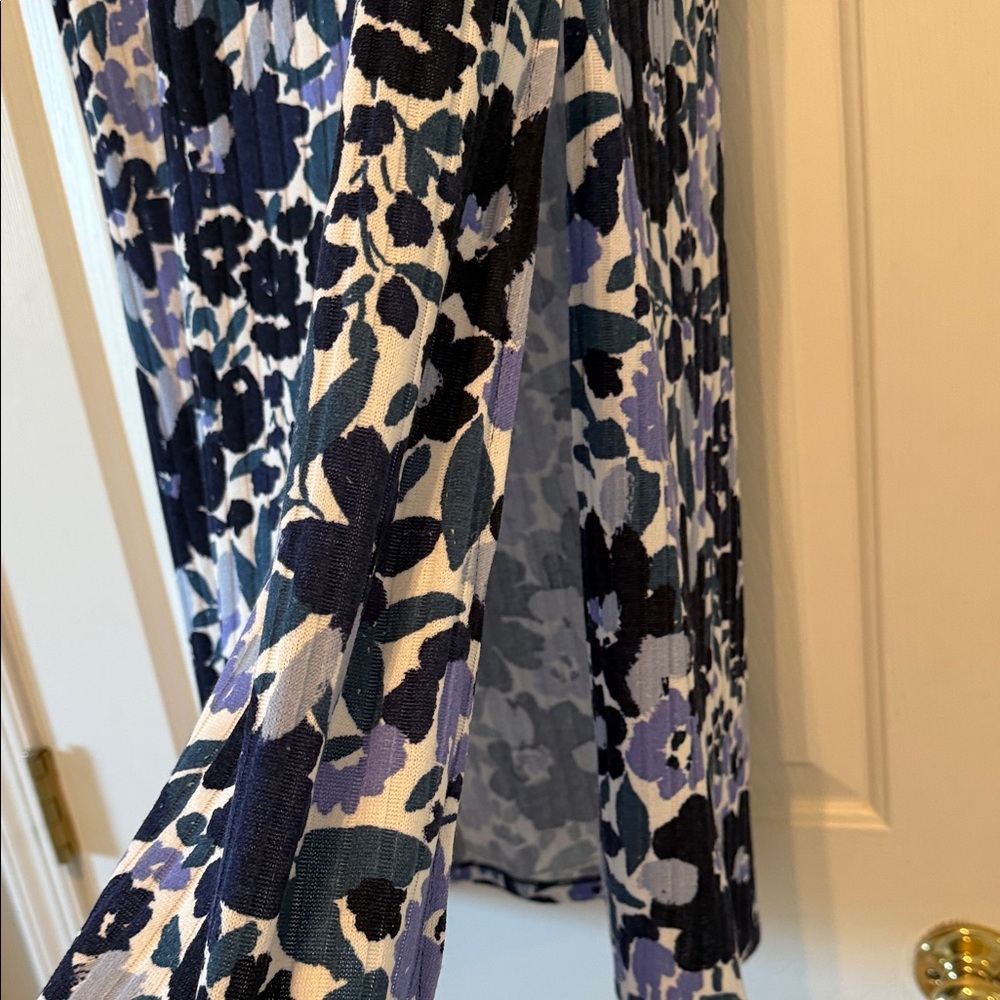 LuLaRoe Floral Maxi Skirt in Navy, Black, and Lavender - Picture 4 of 5